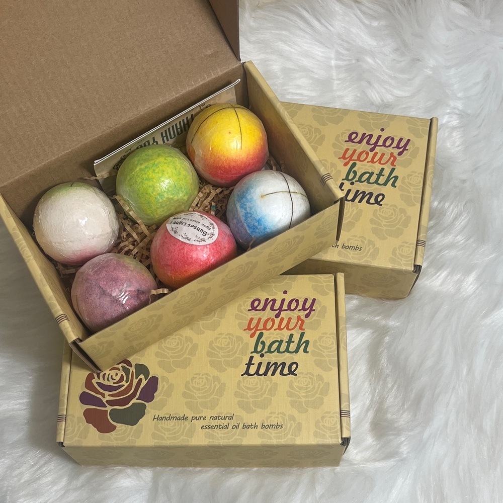 New Bundle of 3 Boxes Bath Time Essentials Oil Bath Bombs Set